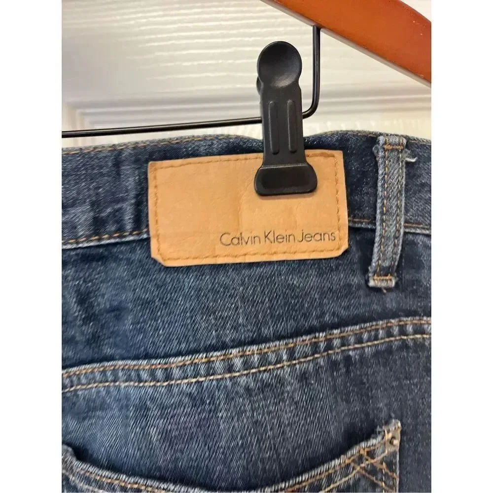 Calvin Klein Mens Relaxed Straight Fit Jeans sz 34